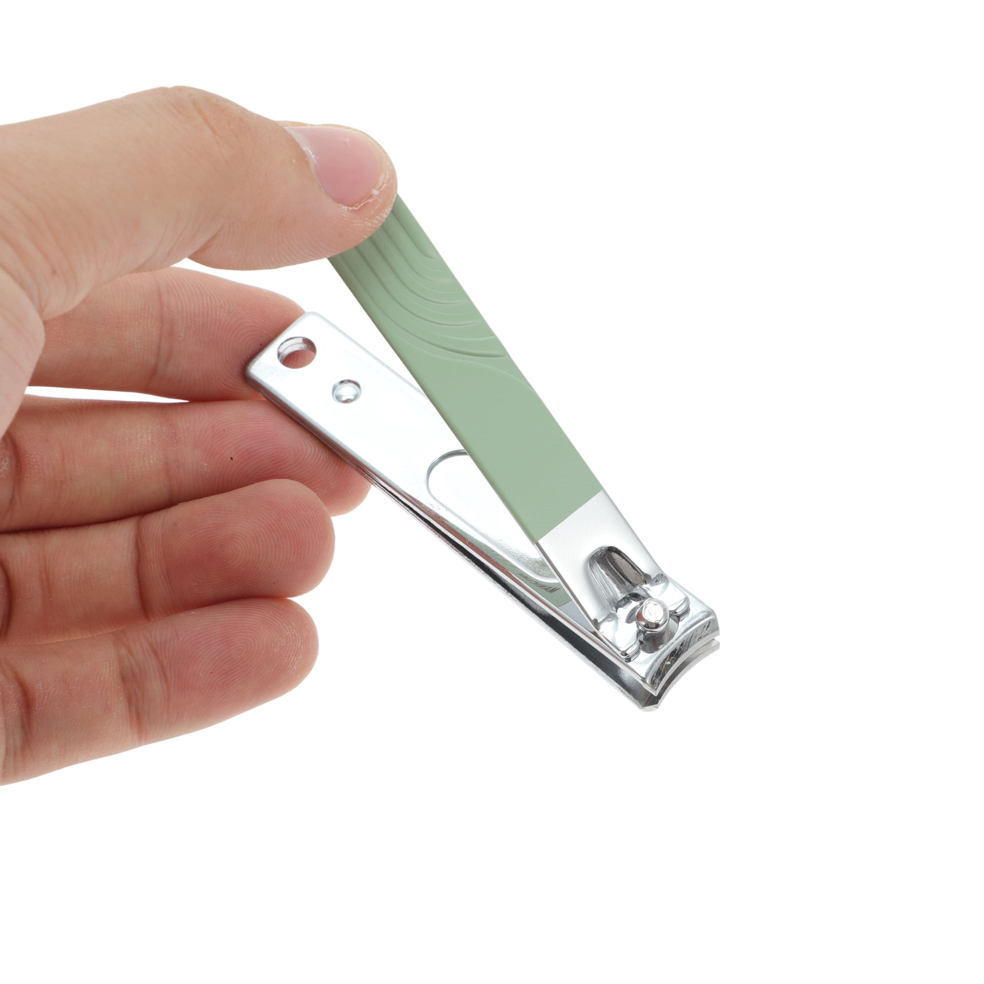 Unique Bargains Square Rotation Nail Clipper Kit 5-piece Set Green