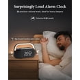 thumbnail image 5 of FreeFish Bluetooth Speaker Alarm Clock with Wireless Charger, LED Night Light, 2500mAh Battery - For Bedroom, Home + 18W Adapter Black, 5 of 8