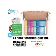 Harmless Cigarette,Lemon, Tropical, Berry, Mint, Menthol & Oxygen,6pk