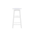 thumbnail image 2 of Linon McMullen 24" Backless Indoor Round Counter Stool, White, 2 of 10