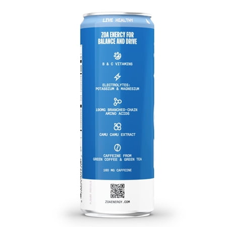 ZOA SUPER BERRY ZERO SUGAR  SODA, 12 FL OZ ALUMINUM CAN, 0.0% ABV