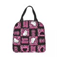thumbnail image 1 of Bolsas de almuerzo con aislamiento de dibujos animados de Hello Kitty rosa, contenedor de comida a prueba de fugas, bolsa térmica, caja de almuerzo, bolsos escolares para comida al aire libre, 1 of 5