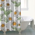 thumbnail image 4 of Waterproof Cute Boho Daisy Shower Curtain 72x72 Inch Boho Style Polyester Unique Shower Curtain for Bathroom Hotel Home Decor with 12 Plastic Hooks, 4 of 5