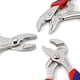 thumbnail image 3 of Juego de alicates WORKPRO de 4 piezas con cierre, junta ranurada, 3 of 9