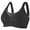 Black, variant on Chiclily Women's Wireless Bras Comfort Everyday Full Coverage Bra Light Gray 2XL Supportive T-Shirt Bra