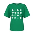 thumbnail image 4 of Pxiakgy Vente Chaude! T-Shirt Trèfle de la Saint-Patrick pour Femmes Chanceux Irlandais Manches Courtes T-Shirt Graphique Trèfle Mode Décontractée Imprimé Amour Col Rond Manches Courtes T-Shirt, 4 of 4