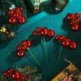 thumbnail image 3 of Dalrosia 8PCS Christmas Ball Ornaments on Wired Picks Shatterproof Xmas Ball Picks for Christmas Tree Vase Wreath Stairs Garland Decoration Supplies, 3 of 6