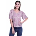 thumbnail image 1 of Moomaya Blouse d'Été Boho à Manches Courtes en Rayonne Imprimée pour Femmes, 1 of 5
