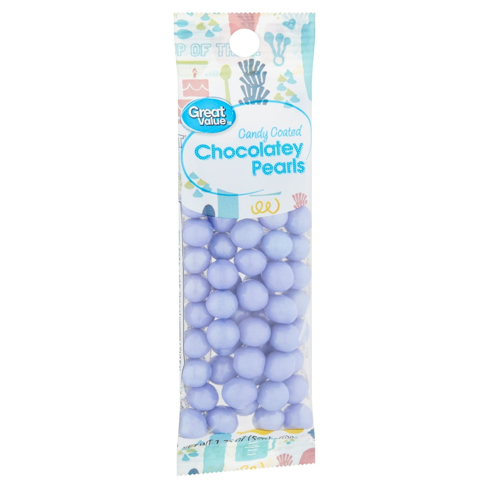 Great Value Candy Coated Chocolatey Pearls, Purple, 1.75 oz Walmart