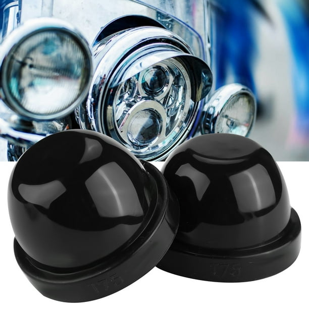 Tapas para faros delanteros, 2 piezas, 75 mm, tapa antipolvo para faros LED, diseño fácil de usar