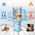 thumbnail image 4 of 40oz Dental Tooth Fun Stainless Steel Flip Straw Tumbler Spill Proof Travel Cup Double Wall Vacuum Insulated Coffee Mug with Handle, 4 of 6