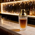 thumbnail image 7 of HAHUT Glass Cocktail Shaker with Stainless Steel Lid, 24 oz Glass Shaker Bottle for Stirring Cocktails, Margarita, Whiskey, Alcohol Drinks (Gold), 7 of 7