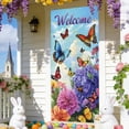 thumbnail image 6 of Taicans Easter Door Cover Spring Welcome Butterfly Flower Design 35.4x70.8 Inch,Reusable Front Door Decor Holiday Home Party Wall Hanging for Easter Spring Festival Home Decorations, 6 of 6