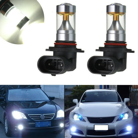 Super White Driving Light - 2X H10 9145 30W 6000K XB-D LED Fog Lights Driving Lamps Daytime Running Light DRL Super White Bulbs DC12V/24V