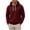 Wine, variant on happyYEE Men's Waffle Hoodie with Drawstring, Casual Long Sleeve Hooded Sweatshirt, Fall Fashion Versatile Pullover Tops