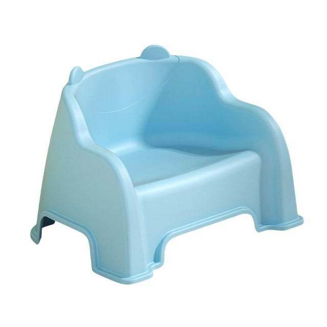 Xingzhi Small Stool Foot Rest Sturdy Under with Footrest Desk Support Green Back Footstool Blue 33x25.5x23.8cm