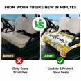 thumbnail image 4 of Golf Cart Seat Covers for 2 Seater,Summer Lemon Microfiber Cart Seat Towel Blanket,Spring Yellow Fruits Green Leaf Plant Absorbent Breathable Non Slip Bench Seats Protector for Golf Course 51"x31", 4 of 9
