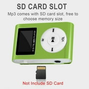Blasgw Portable MP3 Player, Mini USB LCD Screen MP3 Card Support Sports Music Player Green