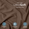 thumbnail image 4 of Bare Home Pillow Sham Set - Premium 1800 Collection - Double Brushed - King, Cocoa, 4 of 9