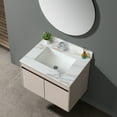 thumbnail image 3 of 31 Inch Marble Vanity Top, Bathroom Vanity Top with Undermount Rectangular Middle Sink and 4" Height Backsplash, Pre-Drilled Faucet Hole Vanity Top,, 3 of 9