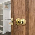 thumbnail image 3 of Design House Cambridge Passage Hall and Closet Door 2-Way Knob, Polished Brass, 3 of 4