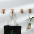thumbnail image 2 of Ganchos de madera decorativos oso de fresa 4 piezas Hogar, 2 of 2