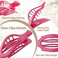 thumbnail image 5 of French Flat Hair Clips for Women - 6Pcs Flat Hair Claws for Thin Thick Hair Strong Hold No Slip Grip Hair Claw Clips for Women Girls (Polished(Highly saturated colors)), 5 of 12