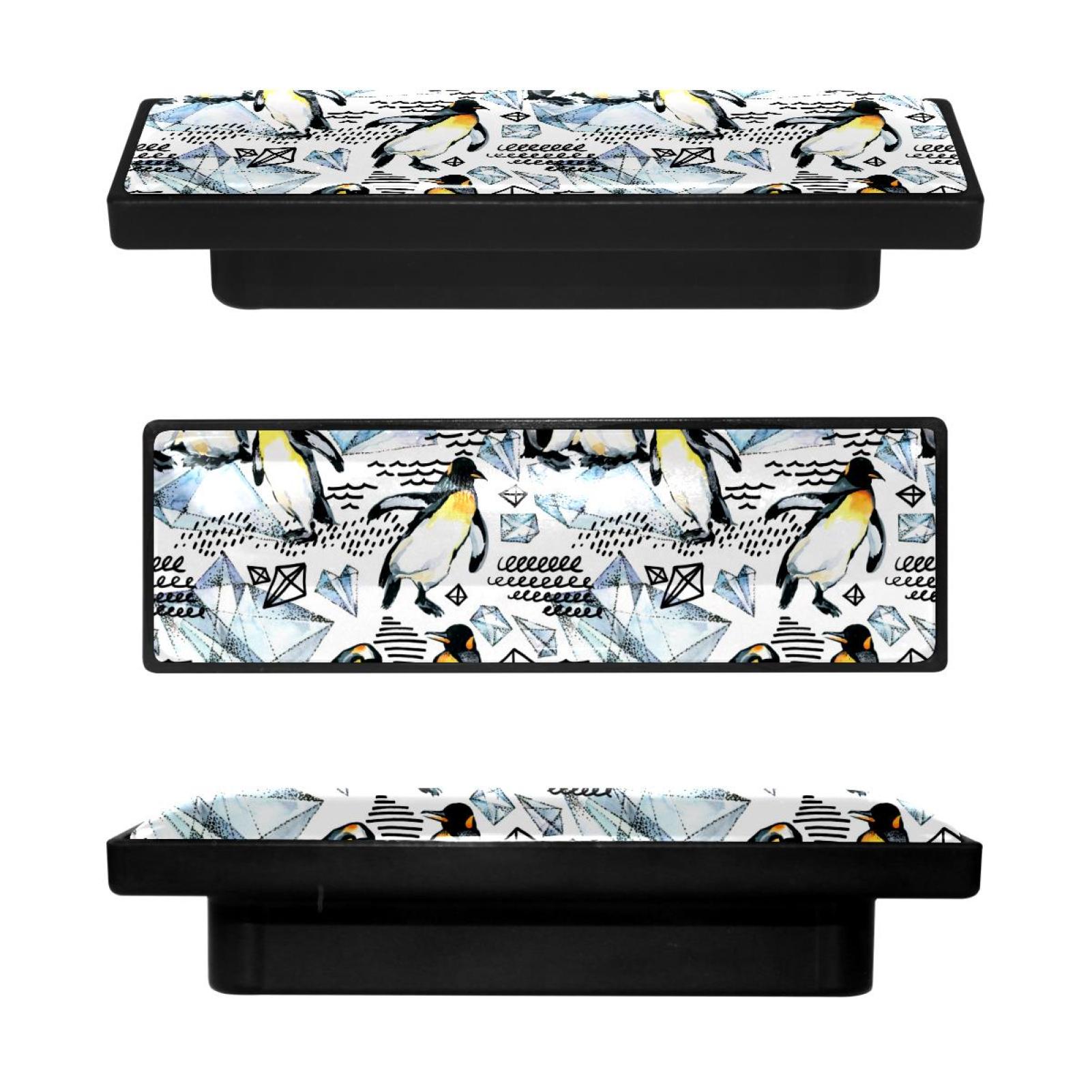 4 Pcs Rectangle Cabinet Handle Cupboard Knob Drawer Pulls Handle