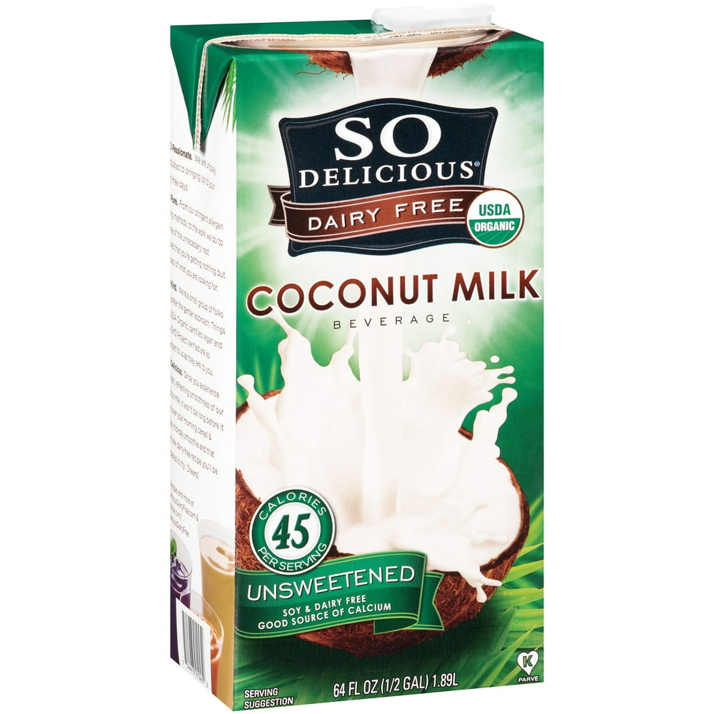 So Delicious Unsweetened Coconut Milk, 64 fl oz