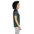 thumbnail image 3 of Harriton M385W Women's Advantage Snag Protection Plus IL Colorblock Polo-Dark Charcoal/ Dark Green/ Black-L, 3 of 3