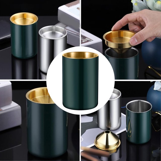 Conteneurs de Rangement Solution de Rangement pour Usage Intérieur et Extérieur Cendrier en Acier Inoxydable Pots et Jardinière avec Caractéristiques Automatiques pour Organisation Maison et Voiture