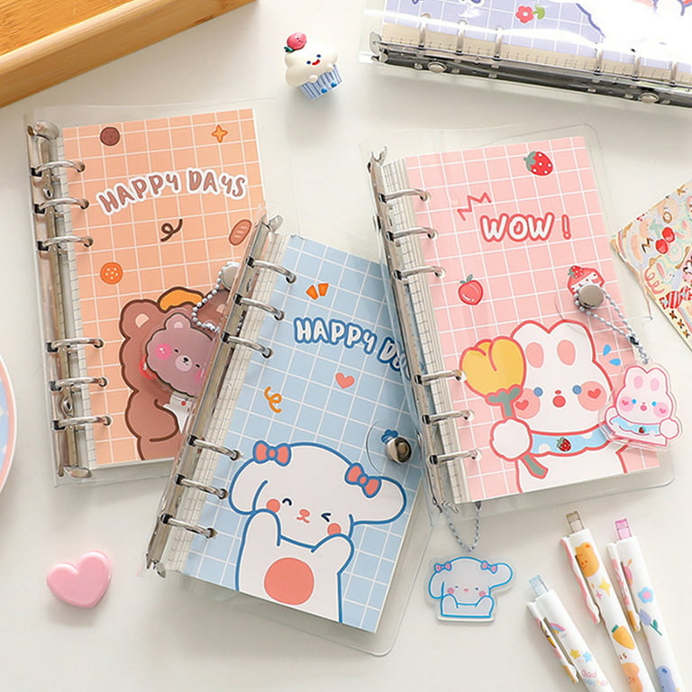 Mind Wave Cat Flowers Journal Brown Kraft Pages Scrapbook Notebook Back To  School Spiral Notes Kawaii Organization Happy Day