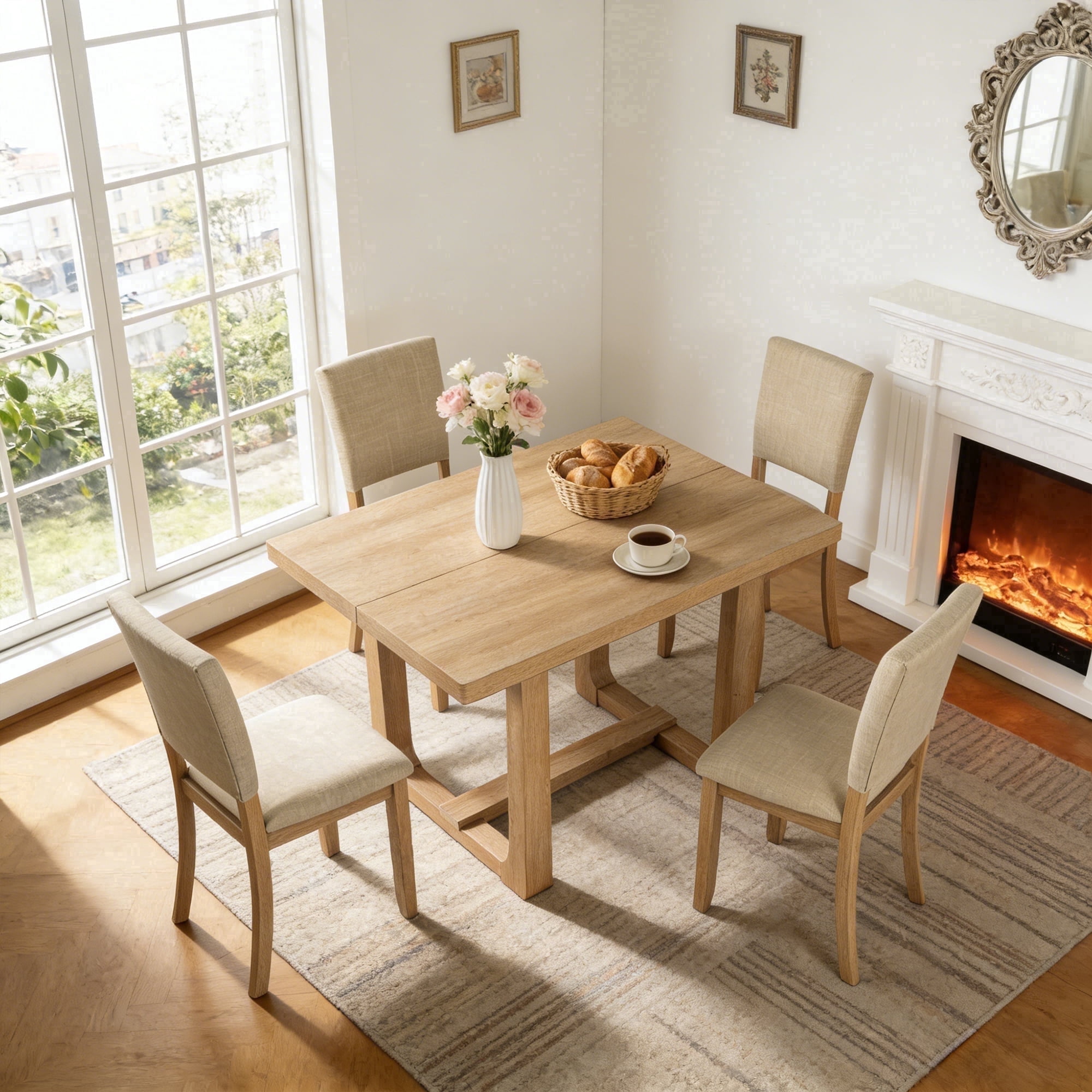 East West Furniture Dining Room Set Black, DLGA3-BLK-24 - Walmart.com