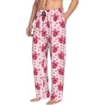 thumbnail image 6 of Logiee Pink gift with ribbon Print Pajama Pants for Men,Men’s Pajama Bottoms,Mens PJ Pants with Pockets & Button Fly-Medium, 6 of 6