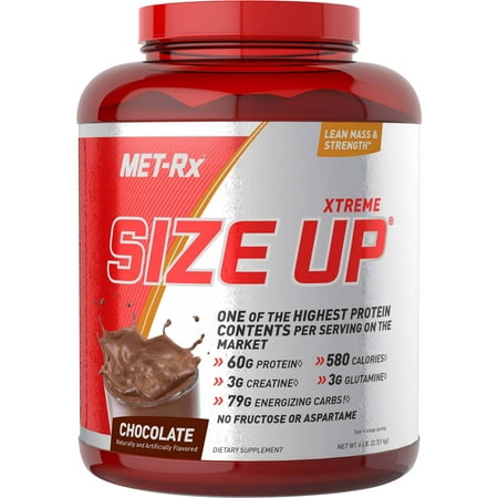 MET-Rx Xtreme Size Up Chocolate Protein Powder Dietary ...