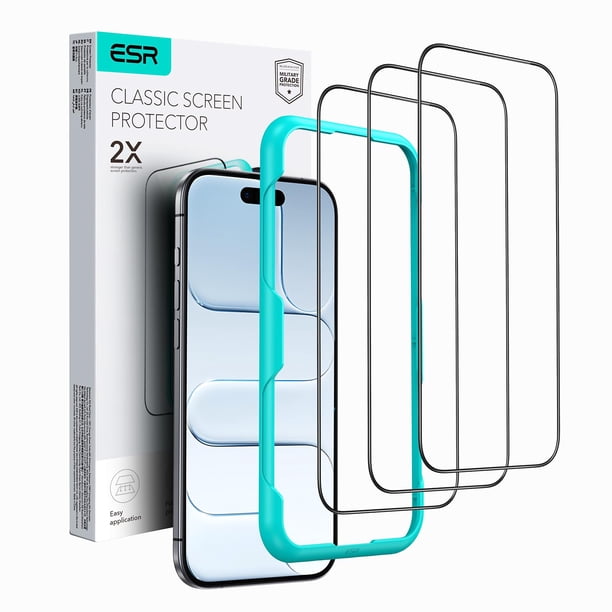 Protector de Pantalla ESR Paquete de 3 para iPhone Air de Vidrio Templado