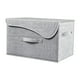 thumbnail image 2 of Curved Cover Cottons And Linen Storage Box Foldable Storage Box Storage Box, 2 of 6