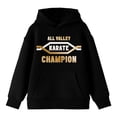 thumbnail image 5 of Cobra Kai All Valley Karate Champion Long Sleeve Youth Black Hooded Sweatshirt-Small, 5 of 7
