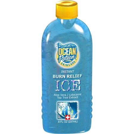 Ocean Potion 00172 ICE + Instant Burn Relief Gel w/Aloe & Lidocaine