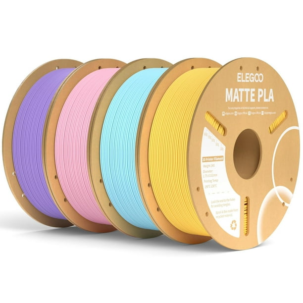 Filamento para impresora 3D ELEGOO Matte PLA 1.75 mm +/- 0.02 mm 4 kg