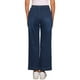 thumbnail image 3 of Pantalones de mezclilla de pierna ancha para mujer, de cintura alta, elásticos y rectos, en negro y azul, 3 of 6