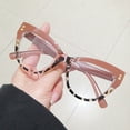 thumbnail image 4 of Women Cat Eye Anti-blue Light Reading Glasses 1.00 Classic Two-tone Trendy Readers +1.00, 4 of 7