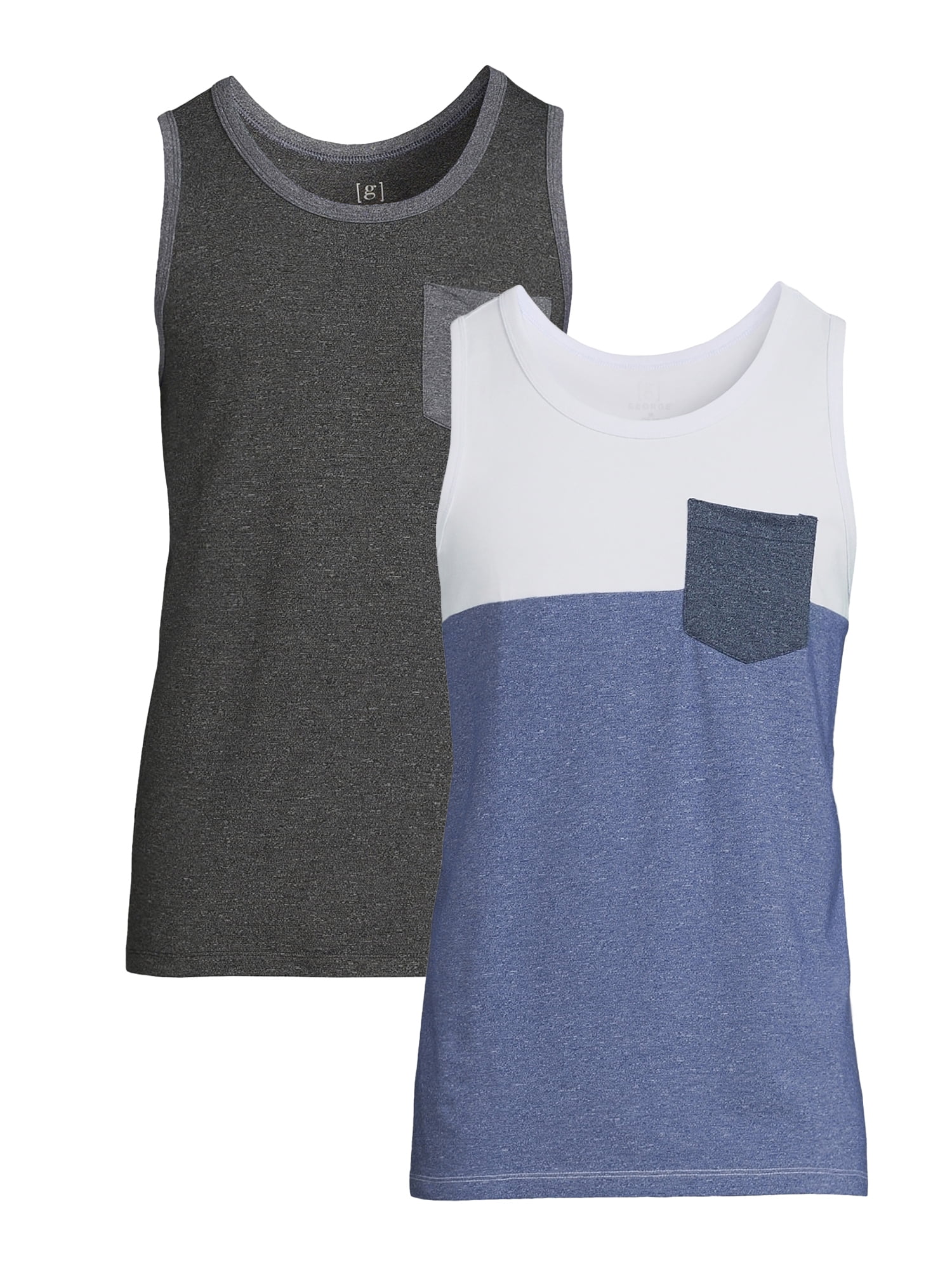 Essentials Womens 2-Pack Classic Fit 100% Cotton Sleeveless Tank Top