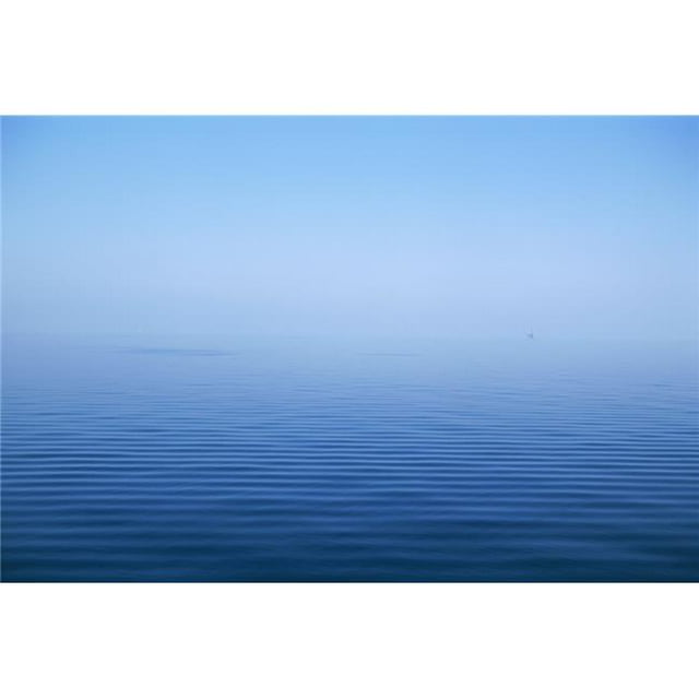 Posterazzi DPI1884305 Calm Blue Water Disappearing Into Horizon Poster Print, 18 x 12
