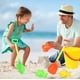 thumbnail image 4 of Children's Summer Seaside Water Play Sand Bath Shower Beach Bucket 6 Piece Set Of Cute Happy Play House Water Outdoor Toys, 4 of 6