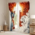 thumbnail image 3 of Homewish Cartoon Chinese Dragon Blackout Curtains Set of 2 (52x84 Each), White Tiger Animal Window Curtains, Tokyo Japanese Style Curtains and Drapes, Blackout Curtains Room Decor, 3 of 6