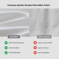 thumbnail image 2 of MR&HM Bedding Queen Sheet Set 4 Pcs, Super Soft Brushed Microfiber Queen Sheets, Cozy Bed Sheets for All Seasons (Queen Size, White), 2 of 8