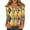 Yellow #7, variant on Dresfit Women's Mardi Gras Shirts V Neck Graphic Party Tunic Top 2026 Sequin Glitter 3/4 Sleeve Holiday T-Shirt Carnival Mask Printed Parade Blouse Dark Purple M