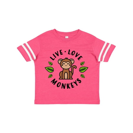 

Inktastic Live Love Monkeys Gift Toddler Boy or Toddler Girl T-Shirt