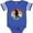 Football Blue and White, variant on Inktastic Hockey Player Retro Sunset Boys or Girls Baby Bodysuit